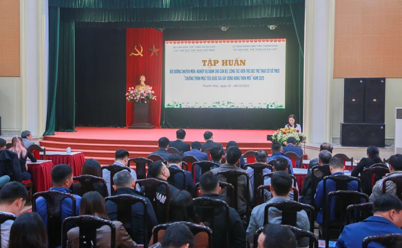 200 học viên tập huấn nghiệp vụ TDTT theo chương trình xây dựng nông thôn mới