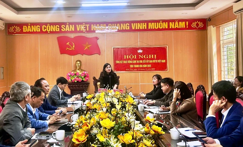 Tổng kết hoạt động cụm thi đua số 8 Ủy ban MTTQ tỉnh