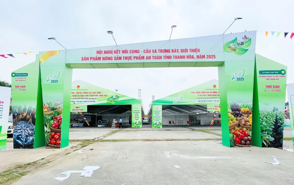 300 gian hàng sẵn sàng phục vụ người dân tại Hội nghị kết nối cung - cầu Thanh Hóa 2025