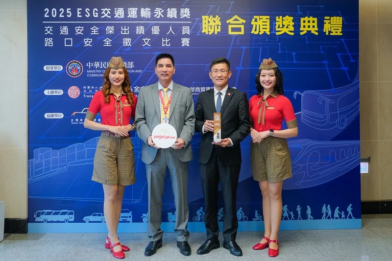 Vietjet được vinh danh giải Vàng phát triển bền vững tại Đài Loan