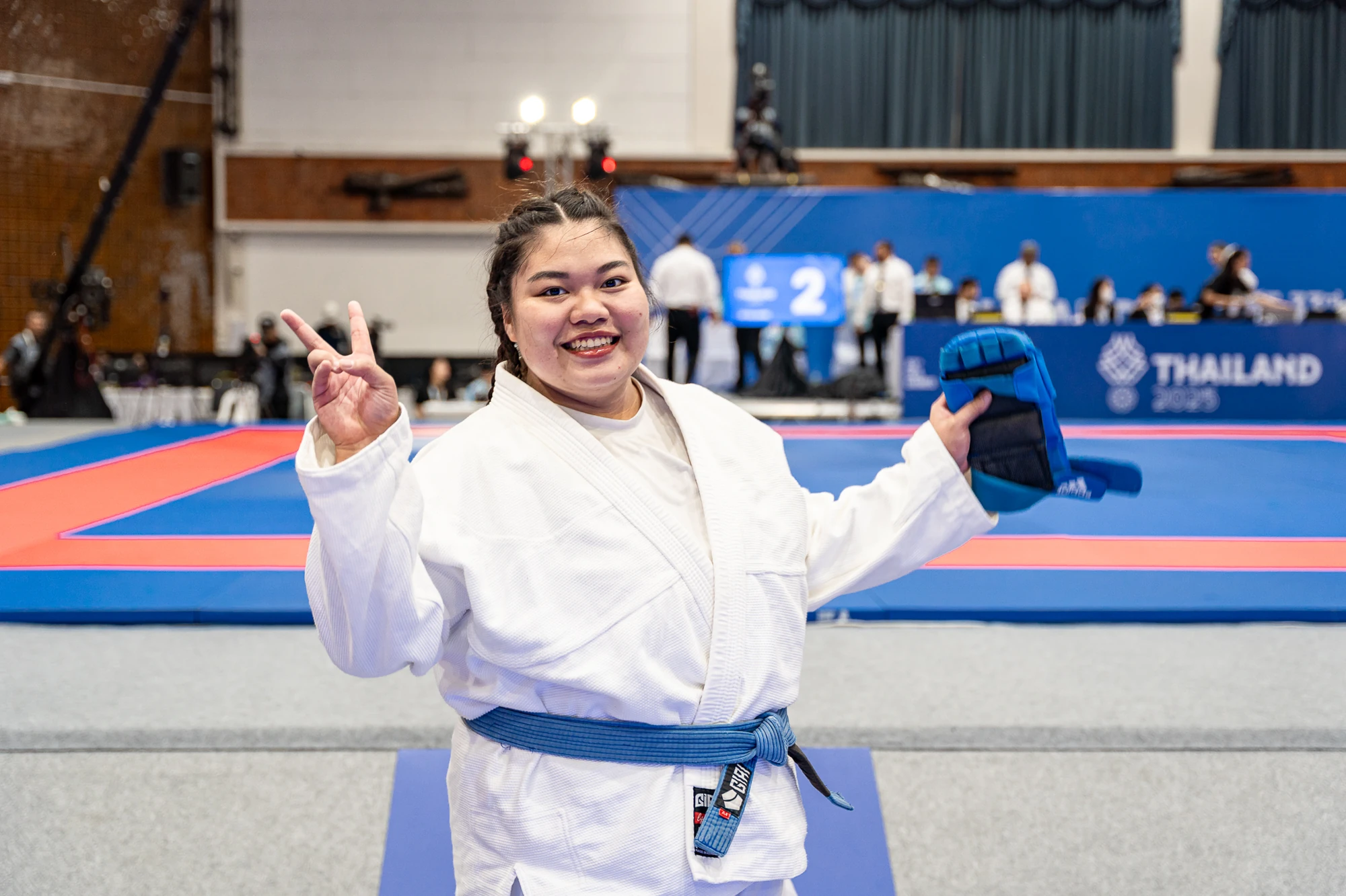 Những khoảnh khắc đầy cảm xúc của nữ võ sĩ Jujitsu xứ Thanh trong ngày giành HCB lịch sử