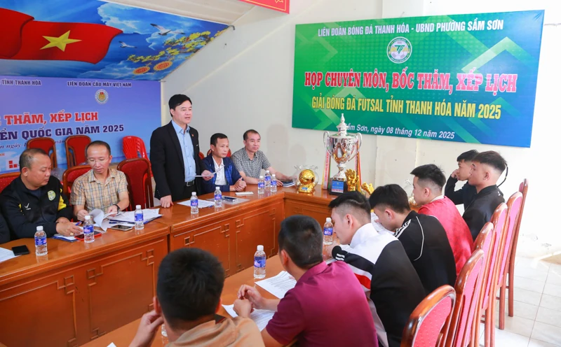 9 đội bóng tranh tài tại Giải bóng đá Futsal tỉnh Thanh Hóa