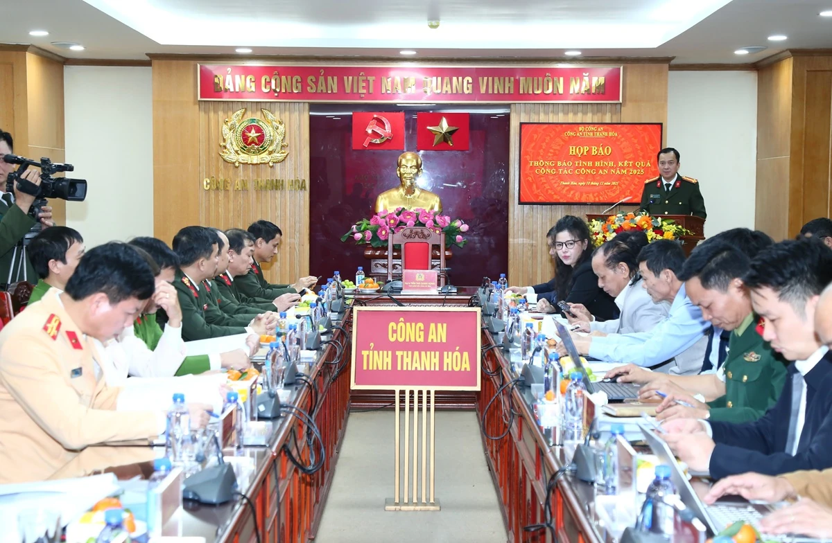 Họp báo thông báo tình hình, kết quả công tác công an năm 2025