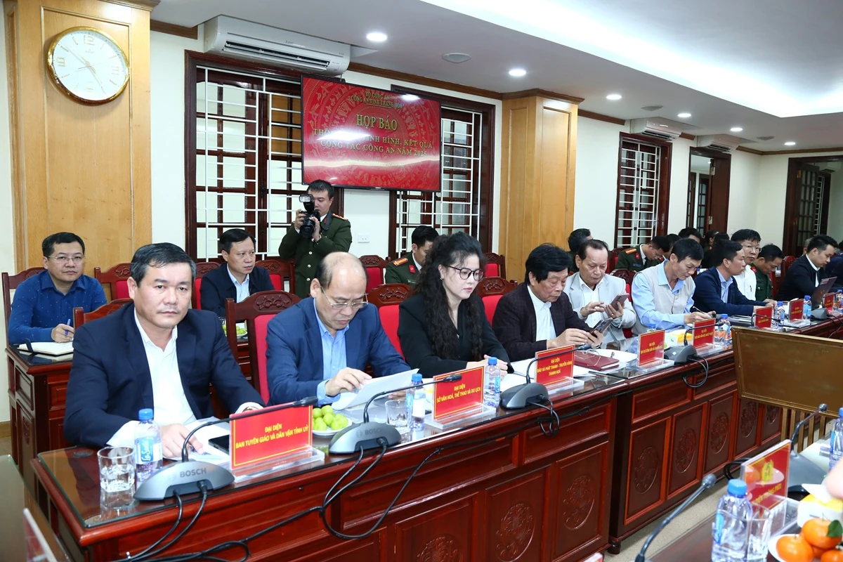 Họp báo thông báo tình hình, kết quả công tác công an năm 2025
