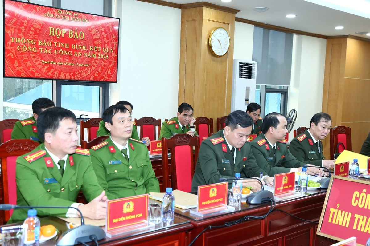Họp báo thông báo tình hình, kết quả công tác công an năm 2025