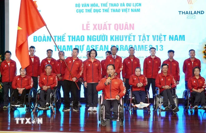Lễ xuất quân Đoàn Thể thao Người khuyết tật Việt Nam tham gia ASEAN Para Games 13