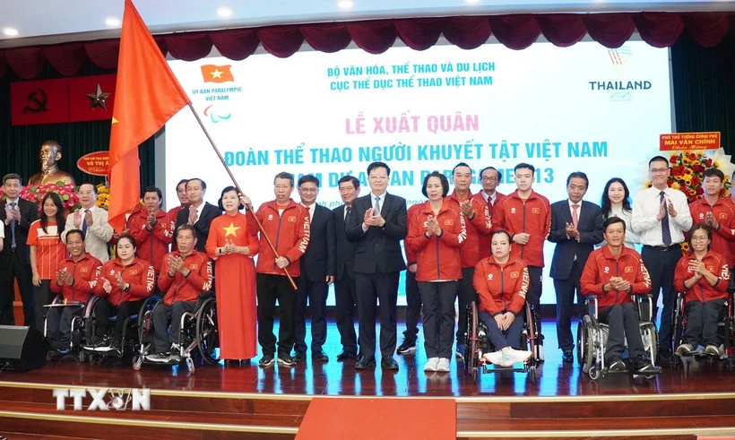 Lễ xuất quân Đoàn Thể thao Người khuyết tật Việt Nam tham gia ASEAN Para Games 13