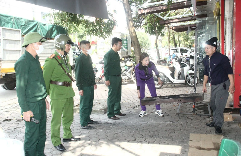 Phường Hạc Thành quyết liệt thiết lập lại trật tự đô thị