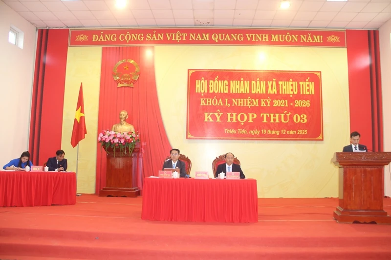 HĐND xã Thiệu Tiến thông qua các nghị quyết tạo nền tảng cho sự phát triển năm 2026