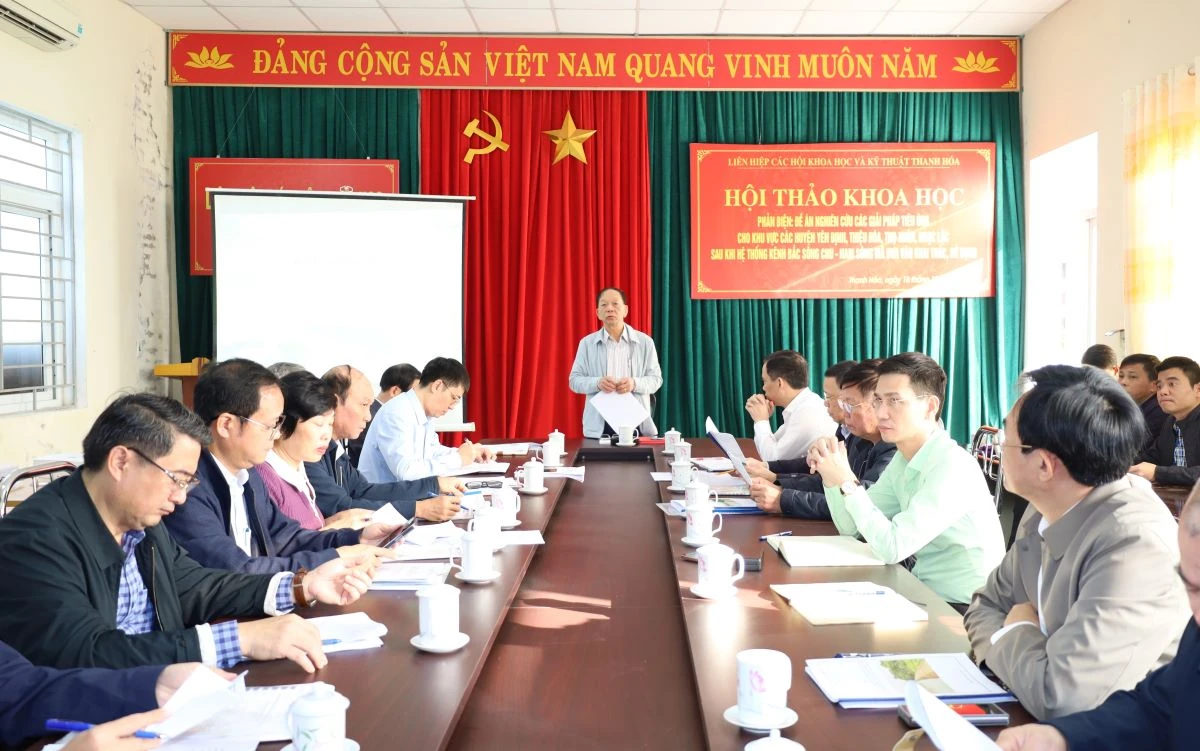 Phản biện Đề án nghiên cứu các giải pháp tiêu úng cho các địa phương