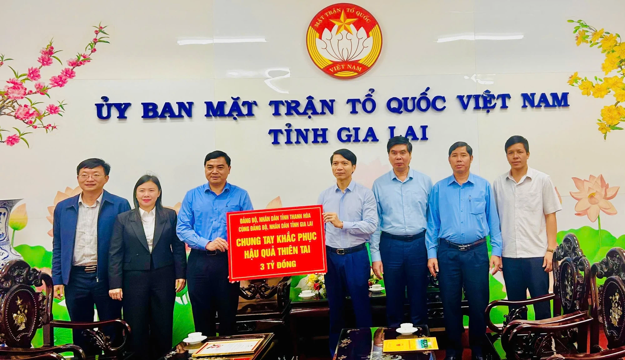 Tỉnh Thanh Hóa ủng hộ tỉnh Gia Lai 3 tỷ đồng khắc phục hậu quả thiên tai