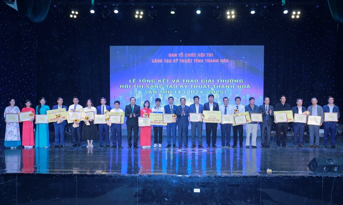 46 giải pháp xuất sắc đoạt giải Hội thi Sáng tạo kỹ thuật Thanh Hóa lần thứ XIV