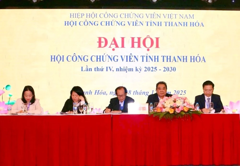 Đại hội Hội Công chứng viên tỉnh Thanh Hóa lần thứ IV, nhiệm kỳ 2025-2030