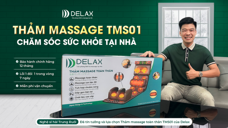 Thảm massage toàn thân trị liệu Delax: Tăng tuần hoàn máu, giảm đau mỏi toàn thân hiệu quả