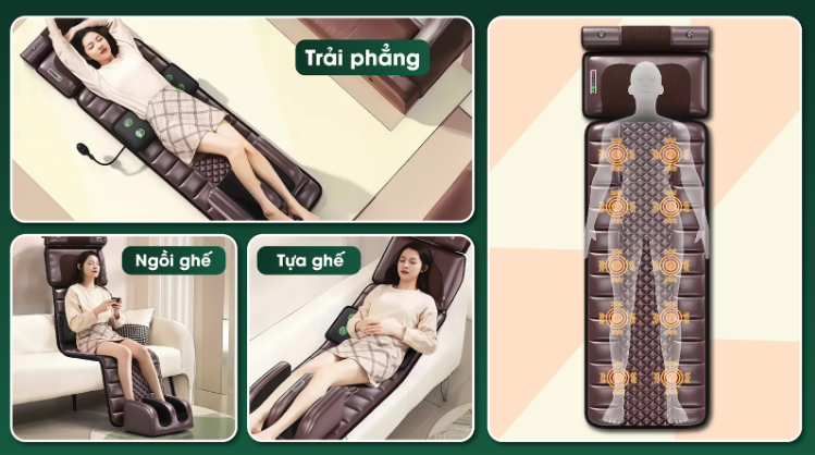 Thảm massage toàn thân trị liệu Delax: Tăng tuần hoàn máu, giảm đau mỏi toàn thân hiệu quả