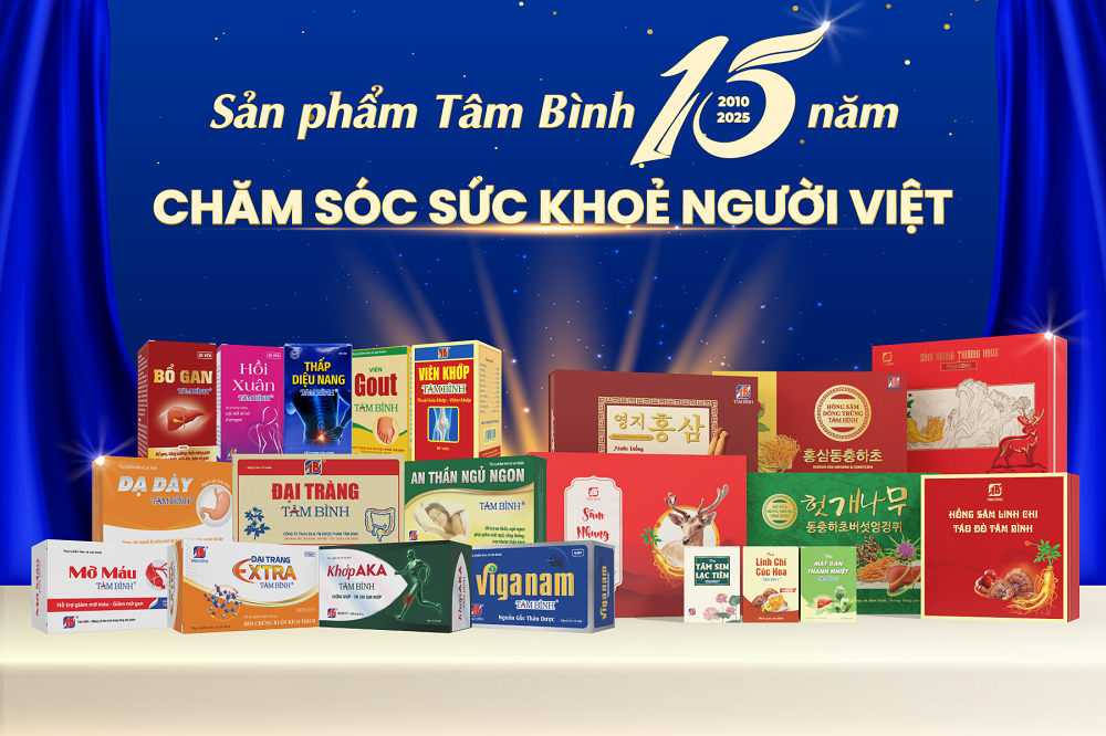 Dược phẩm Tâm Bình – Thương hiệu của những sản phẩm “quốc dân” chăm sóc sức khỏe