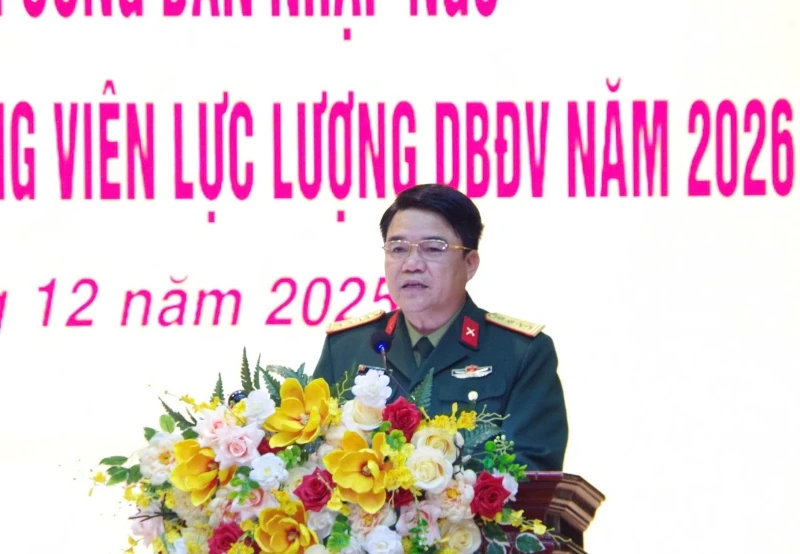 Hiệp đồng công tác tuyển quân và huấn luyện, diễn tập lực lượng dự bị động viên năm 2026