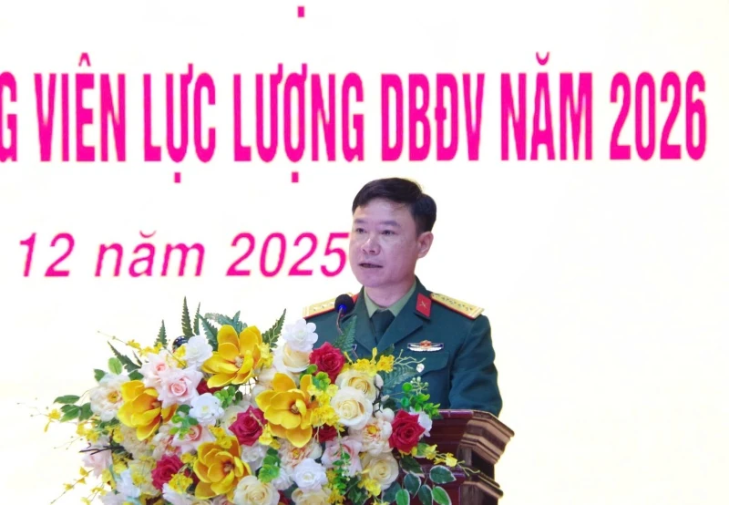 Hiệp đồng công tác tuyển quân và huấn luyện, diễn tập lực lượng dự bị động viên năm 2026