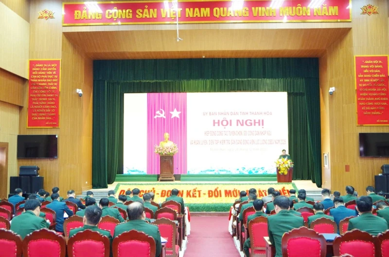 Hiệp đồng công tác tuyển quân và huấn luyện, diễn tập lực lượng dự bị động viên năm 2026
