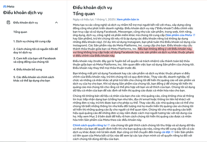 Zalo ép cập nhật điều khoản dịch vụ mới, không chấp nhận sẽ bị xoá tài khoản?