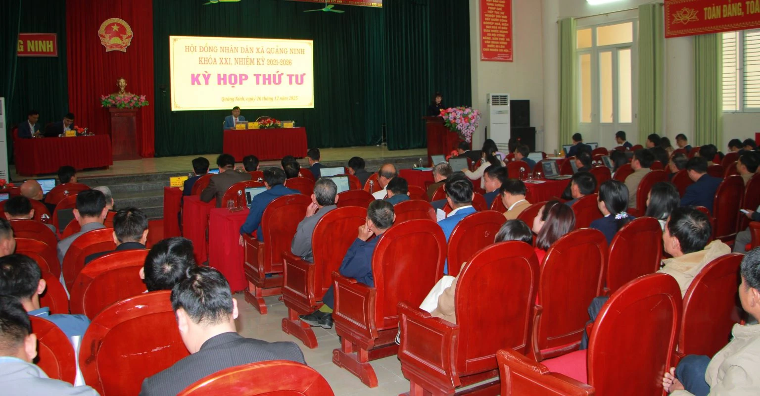 HĐND xã Quảng Ninh tổ chức Kỳ họp thứ 4, nhiệm kỳ 2021 - 2026