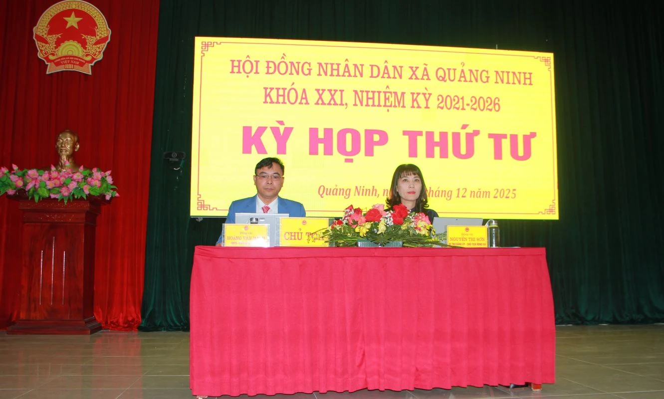 HĐND xã Quảng Ninh tổ chức Kỳ họp thứ 4, nhiệm kỳ 2021 - 2026