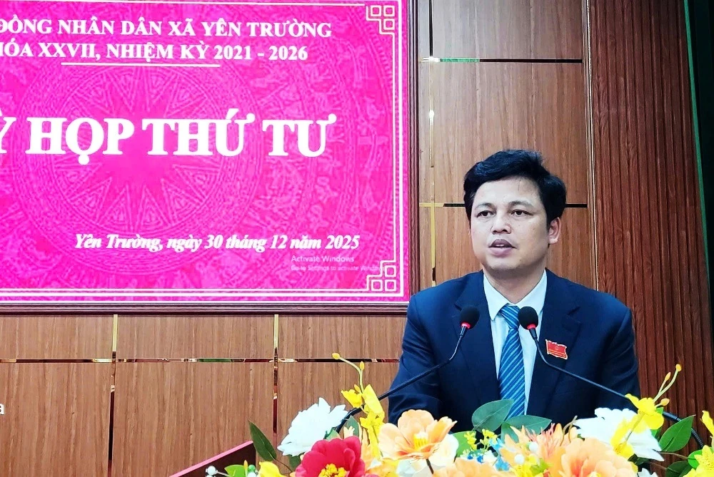 Năm 2025, xã Yên Trường có 23/24 chỉ tiêu đạt và vượt kế hoạch