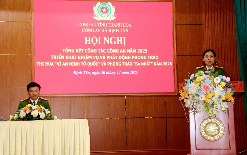Xây dựng hình ảnh công an xã Định Tân trong sạch, vững mạnh, chính quy, tinh nhuệ và hiện đại