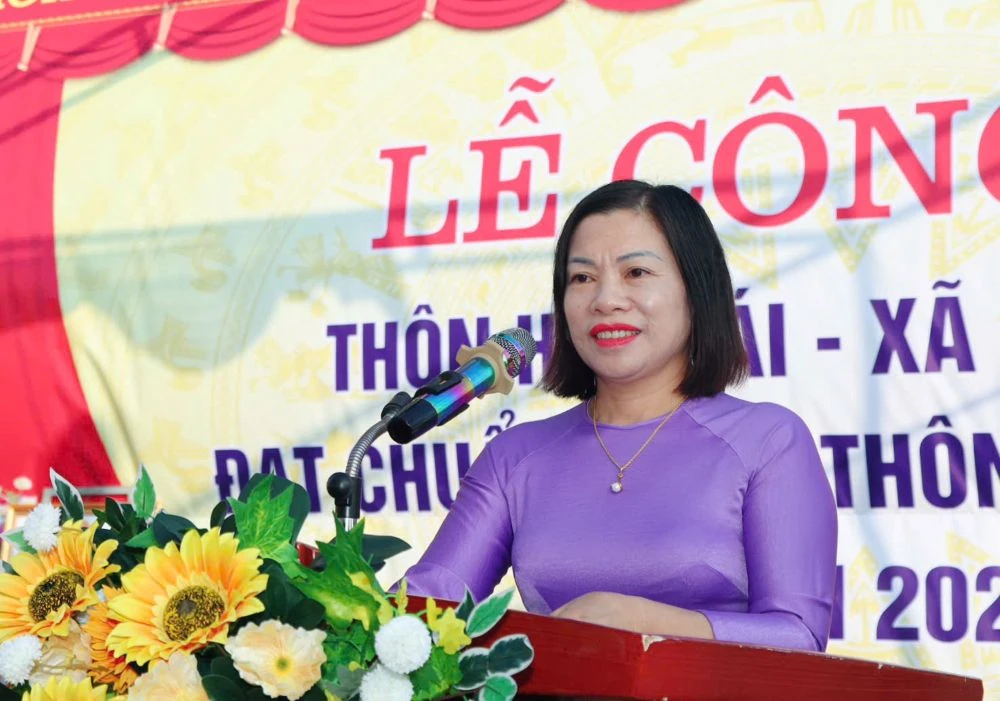 Thôn đầu tiên của xã Hoằng Hoá đón chuẩn NTM kiểu mẫu sau sáp nhập