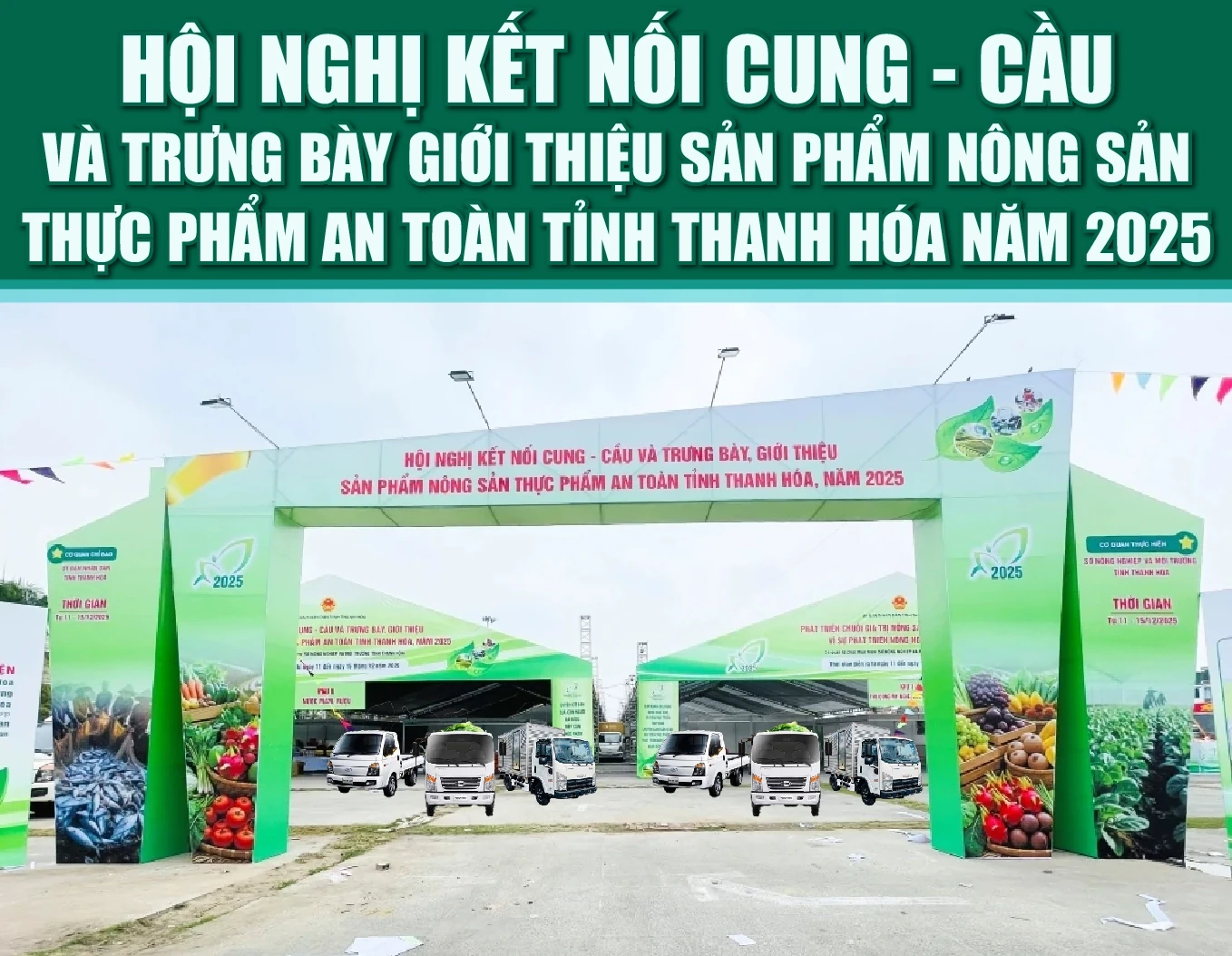 [Infographic]- Hội nghị kết nối cung - cầu và trưng bày giới thiệu sản phẩm nông sản thực phẩm an toàn tỉnh Thanh Hóa năm 2025