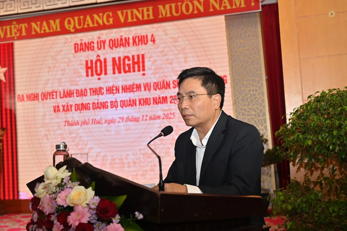Đảng ủy Quân khu 4 ra Nghị quyết lãnh đạo thực hiện nhiệm vụ Quân sự, Quốc phòng và xây dựng Đảng năm 2026