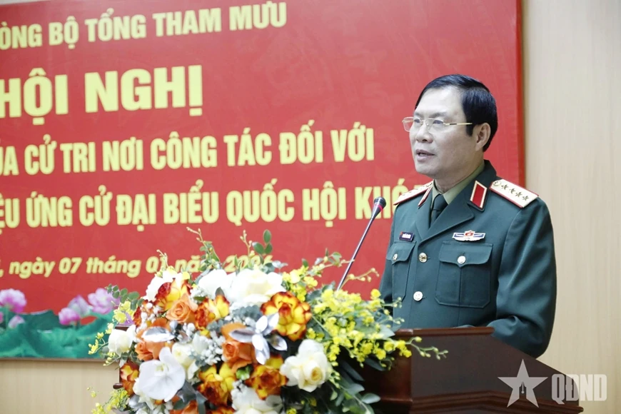 100% cử tri nhất trí giới thiệu Đại tướng Nguyễn Tân Cương tham gia ứng cử đại biểu Quốc hội khóa XVI