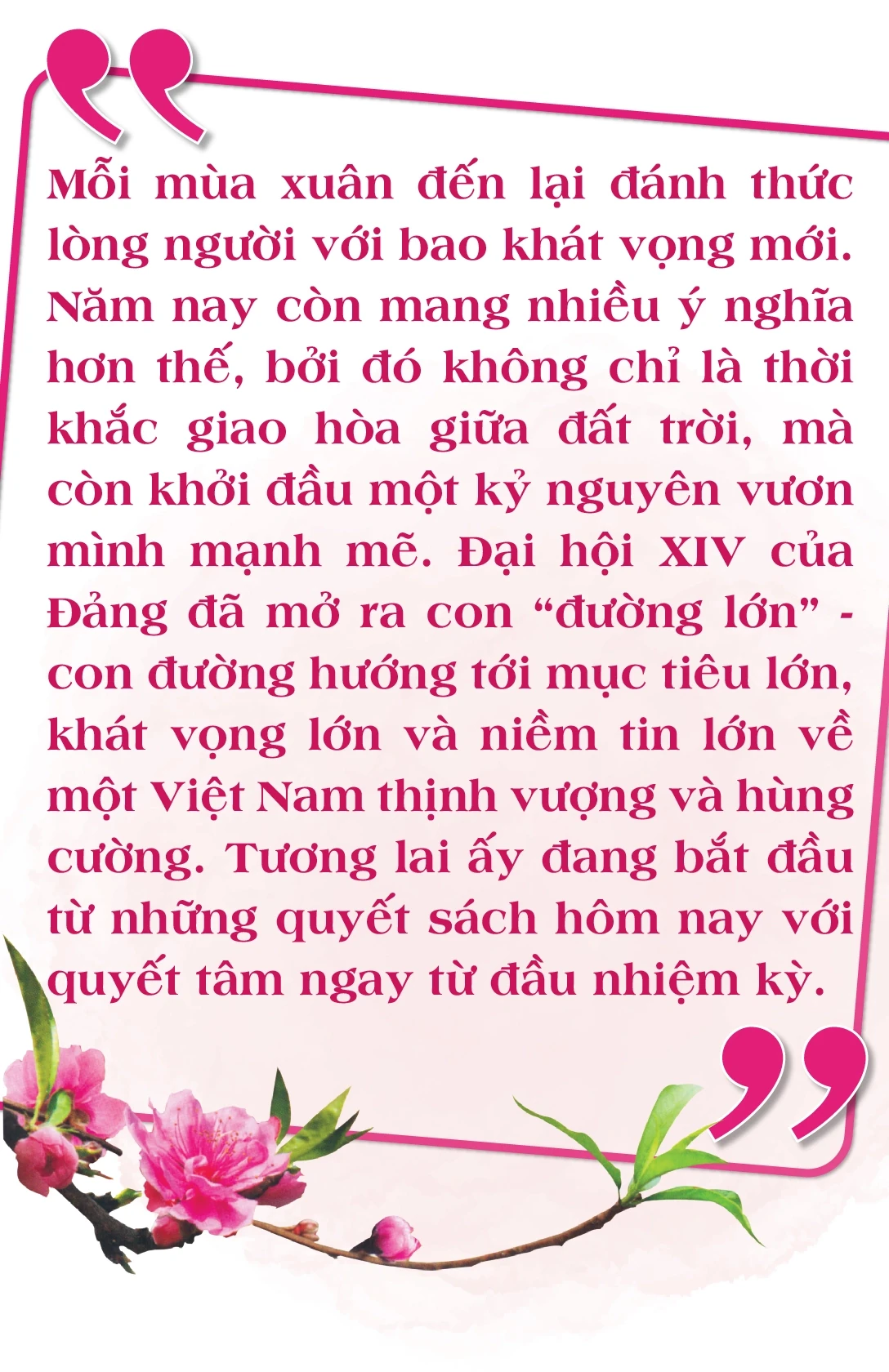 [E-Magazine] Đường lớn đã mở...