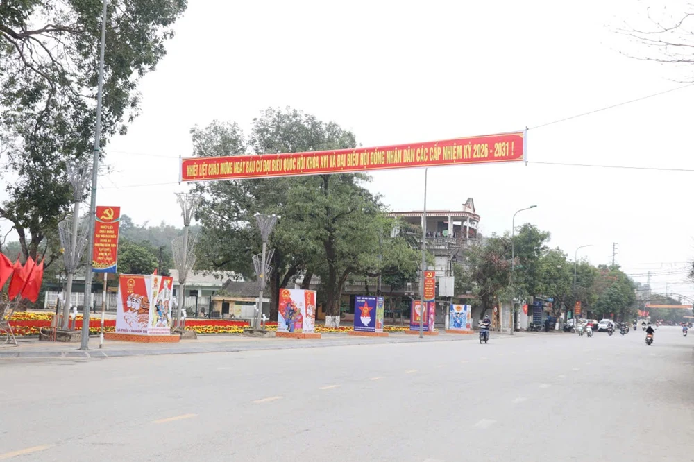 Phường Bỉm Sơn rộn ràng khí thế tuyên truyền, cổ động hướng về ngày bầu cử Quốc hội khóa XVI và HĐND các cấp 