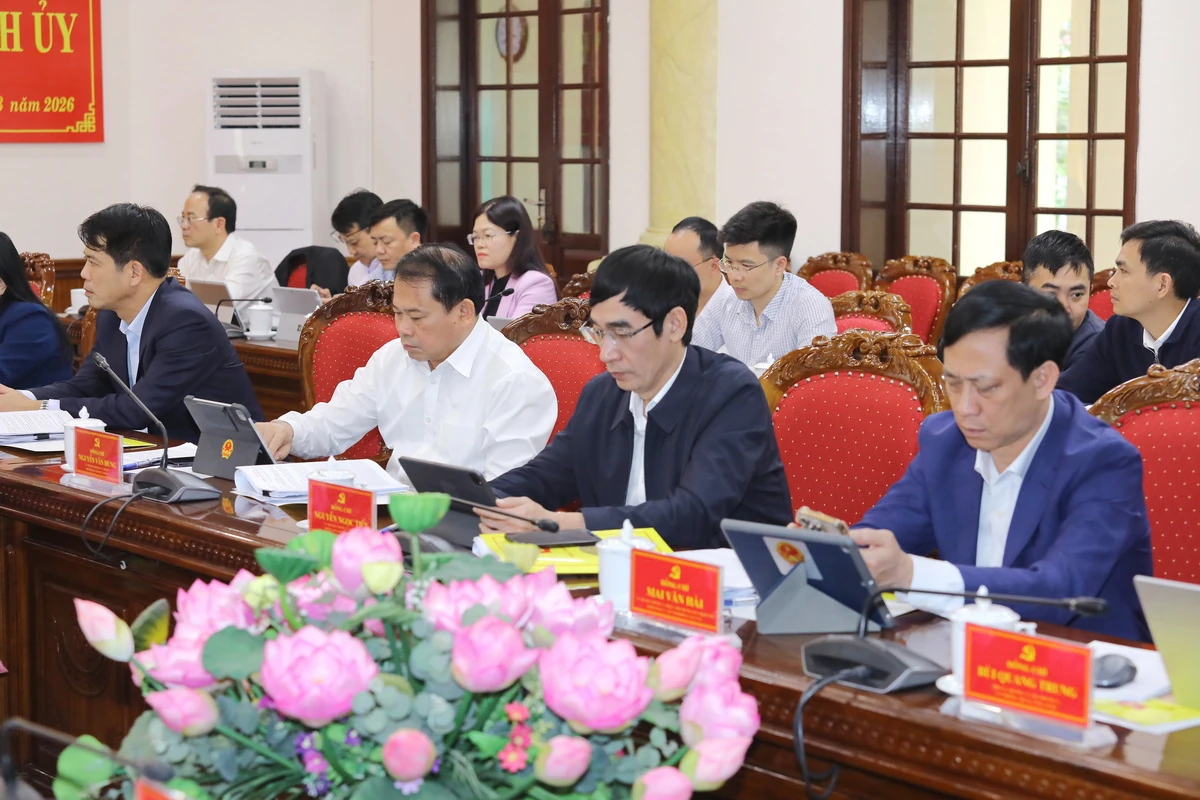 Ban Thường vụ Tỉnh ủy cho ý kiến vào nhiều nội dung quan trọng thuộc thẩm quyền