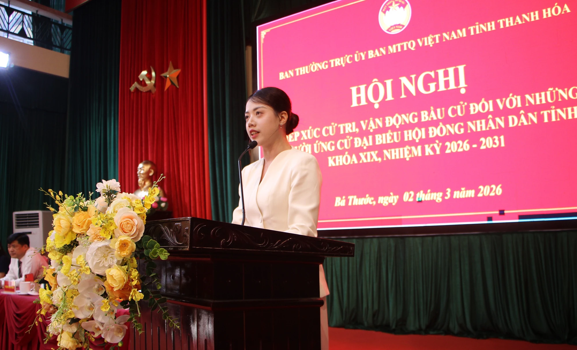 Các ứng cử viên đại biểu HĐND tỉnh tiếp xúc cử tri, vận động bầu cử tại đơn vị bầu cử số 4