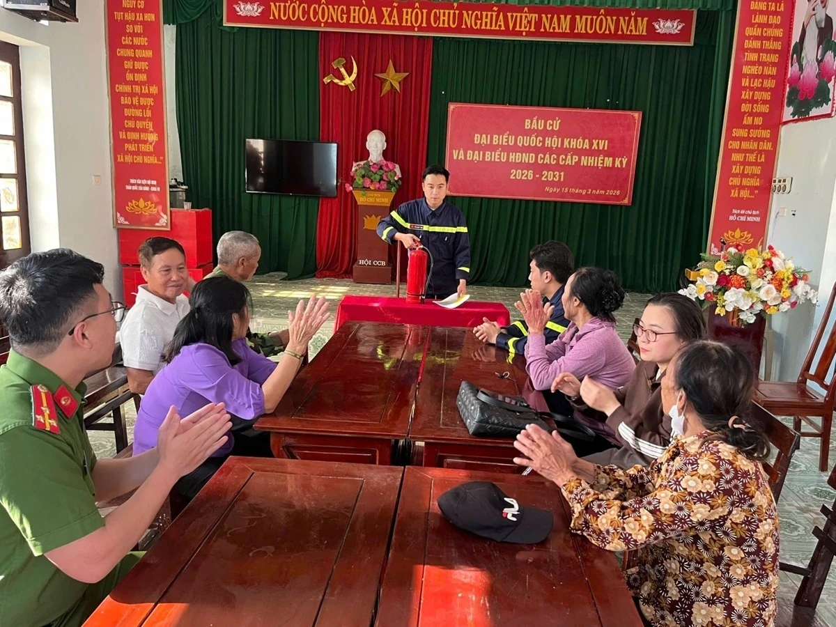 Đảm bảo an toàn PCCC tại các điểm bỏ phiếu bầu cử