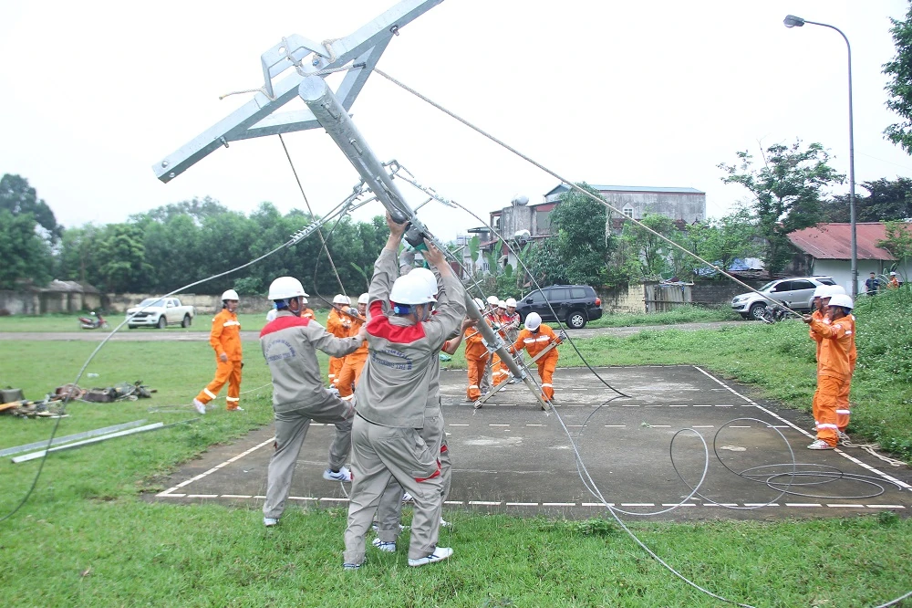 Công ty Điện lực Thanh Hóa diễn tập phòng chống thiên tai và tìm kiếm cứu nạn năm 2026