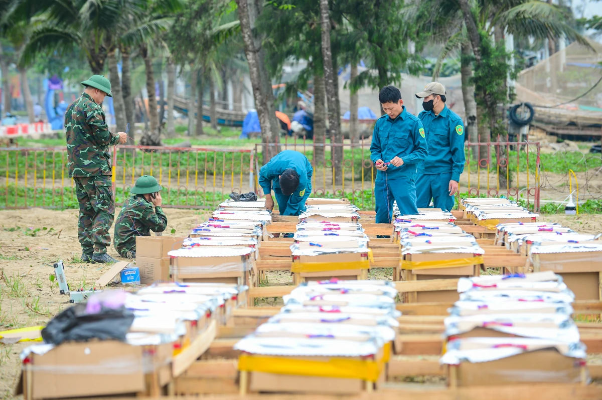 Cận cảnh trận địa pháo hoa chào mừng Lễ hội du lịch biển Sầm Sơn 2026