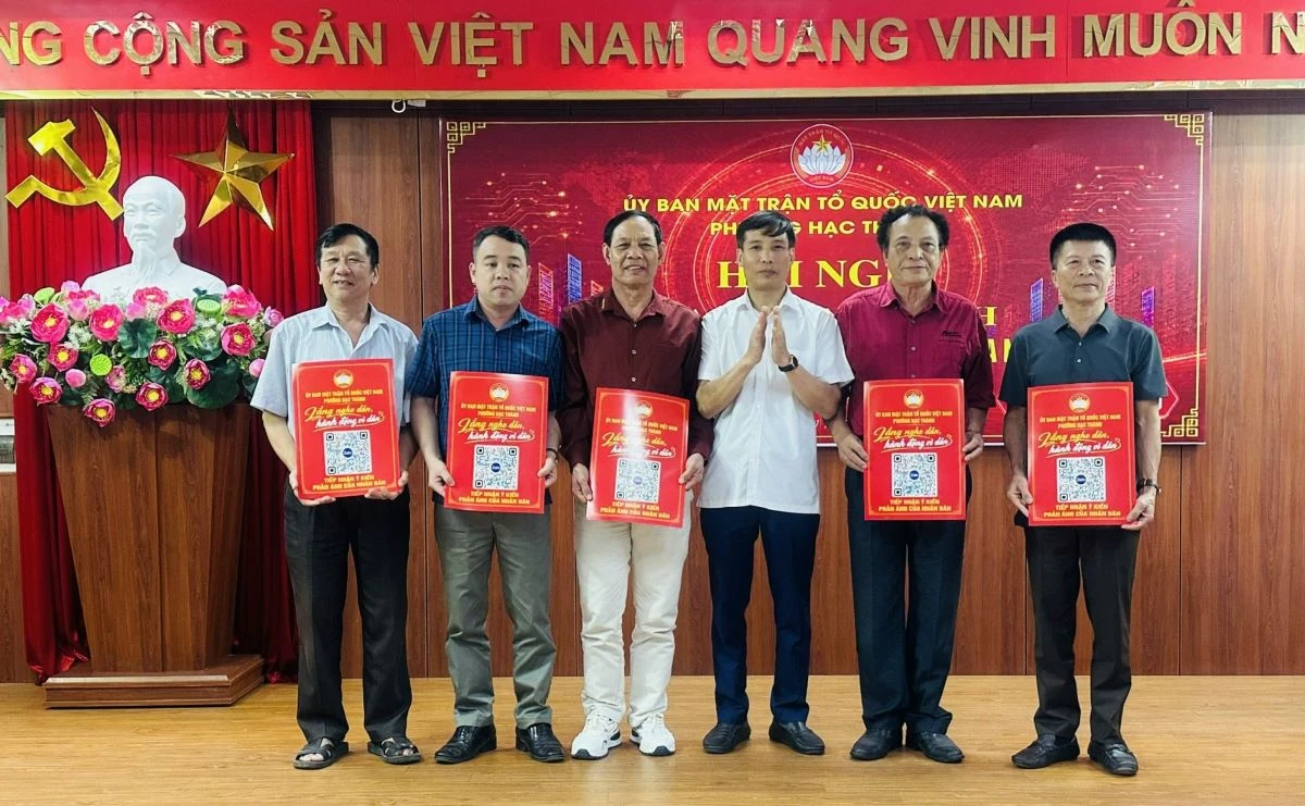 Phường Hạc Thành ra mắt mô hình gắn mã QR tiếp nhận ý kiến phản ánh của Nhân dân