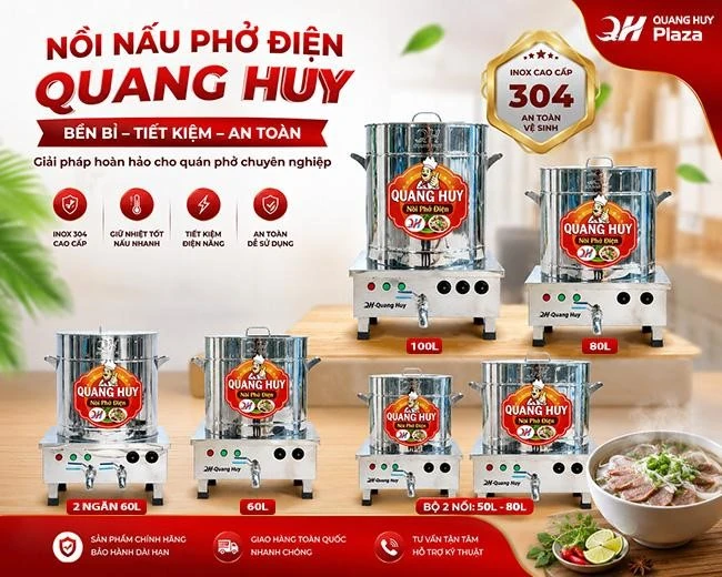Kinh nghiệm chọn mua nồi phở gọn bếp cho quán nhỏ