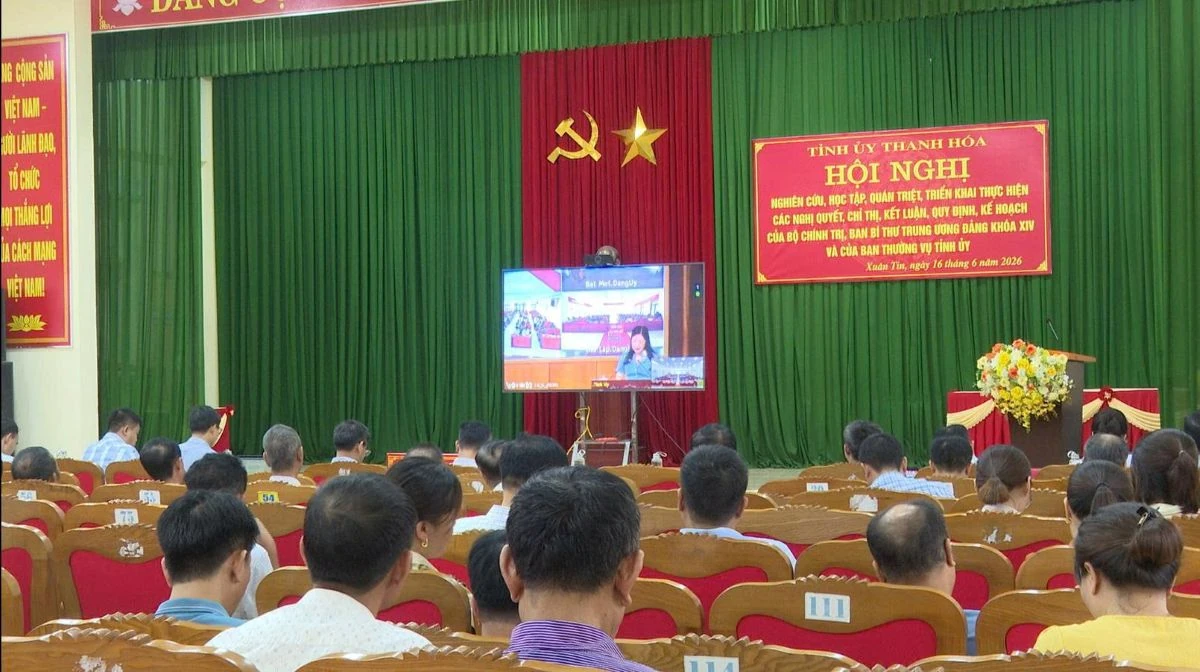 Hơn 40 nghìn đại biểu tham gia hội nghị quán triệt các nghị quyết, chỉ thị của Trung ương và của tỉnh