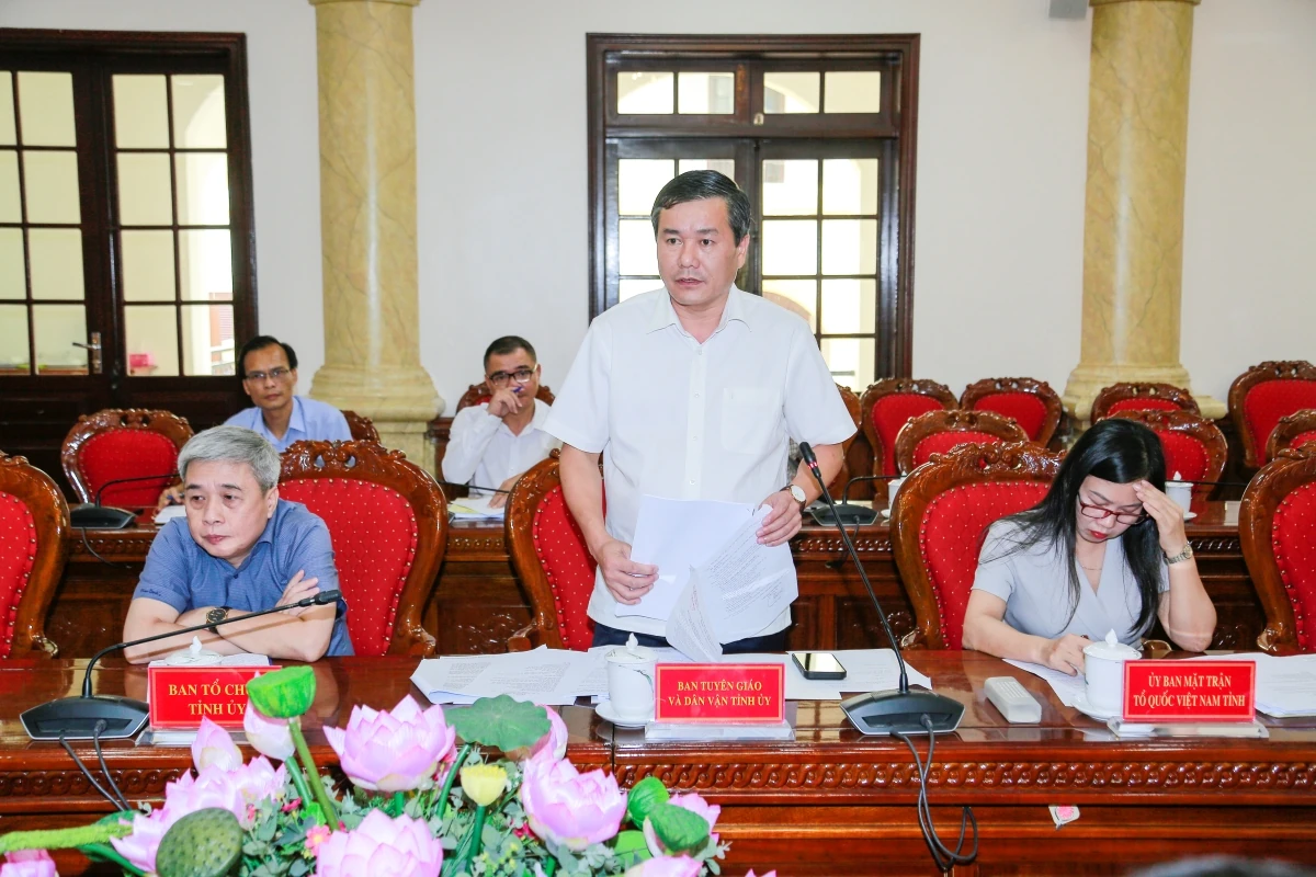 Cho ý kiến về công tác chuẩn bị Đại hội Hội Nhà báo tỉnh Thanh Hóa lần thứ VII, nhiệm kỳ 2026-2031