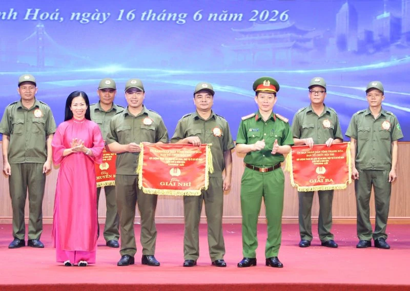 Đội thi số 6 giành giải nhất Hội thi lực lượng tham gia bảo vệ ANTT ở cơ sở