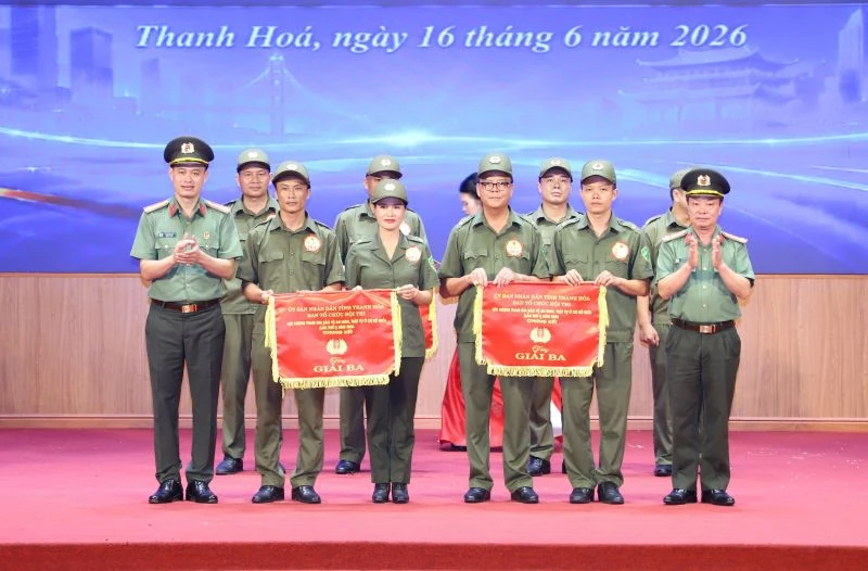 Đội thi số 6 giành giải nhất Hội thi lực lượng tham gia bảo vệ ANTT ở cơ sở