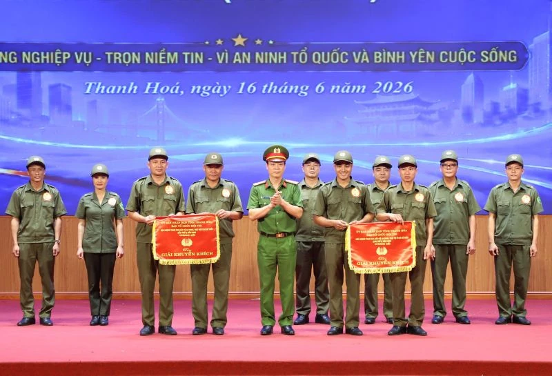 Đội thi số 6 giành giải nhất Hội thi lực lượng tham gia bảo vệ ANTT ở cơ sở