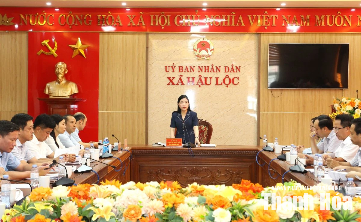 Tổ theo dõi số 5 - Ban Thường vụ Tỉnh ủy làm việc với đảng ủy 11 xã