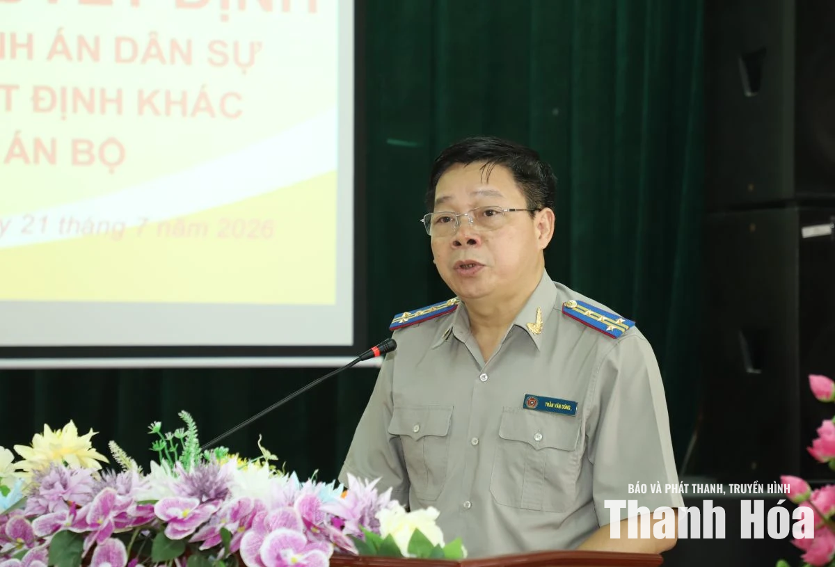 Thi hành án dân sự tỉnh Thanh Hóa công bố các quyết định về công tác cán bộ