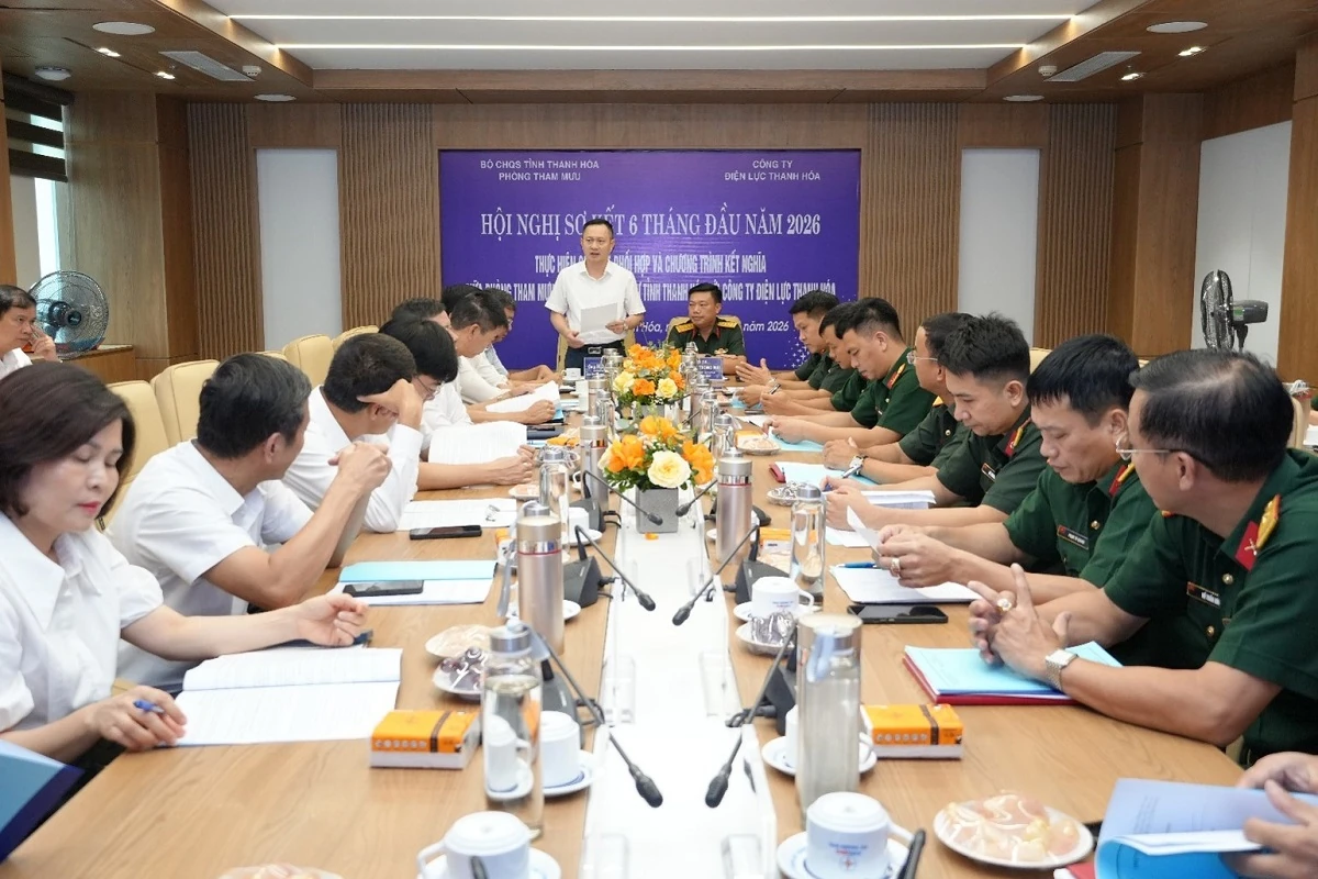 Phát huy hiệu quả Quy chế phối hợp giữa Công ty Điện lực Thanh Hóa và Bộ Chỉ huy Quân sự tỉnh&nbsp;