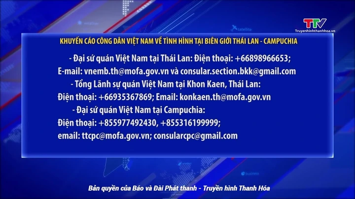 Khuyến cáo công dân Việt Nam về tình hình tại biên giới Thái Lan - Campuchia